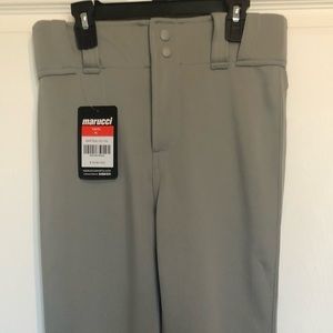 Gray Marucci youth XL baseball pants. NWT